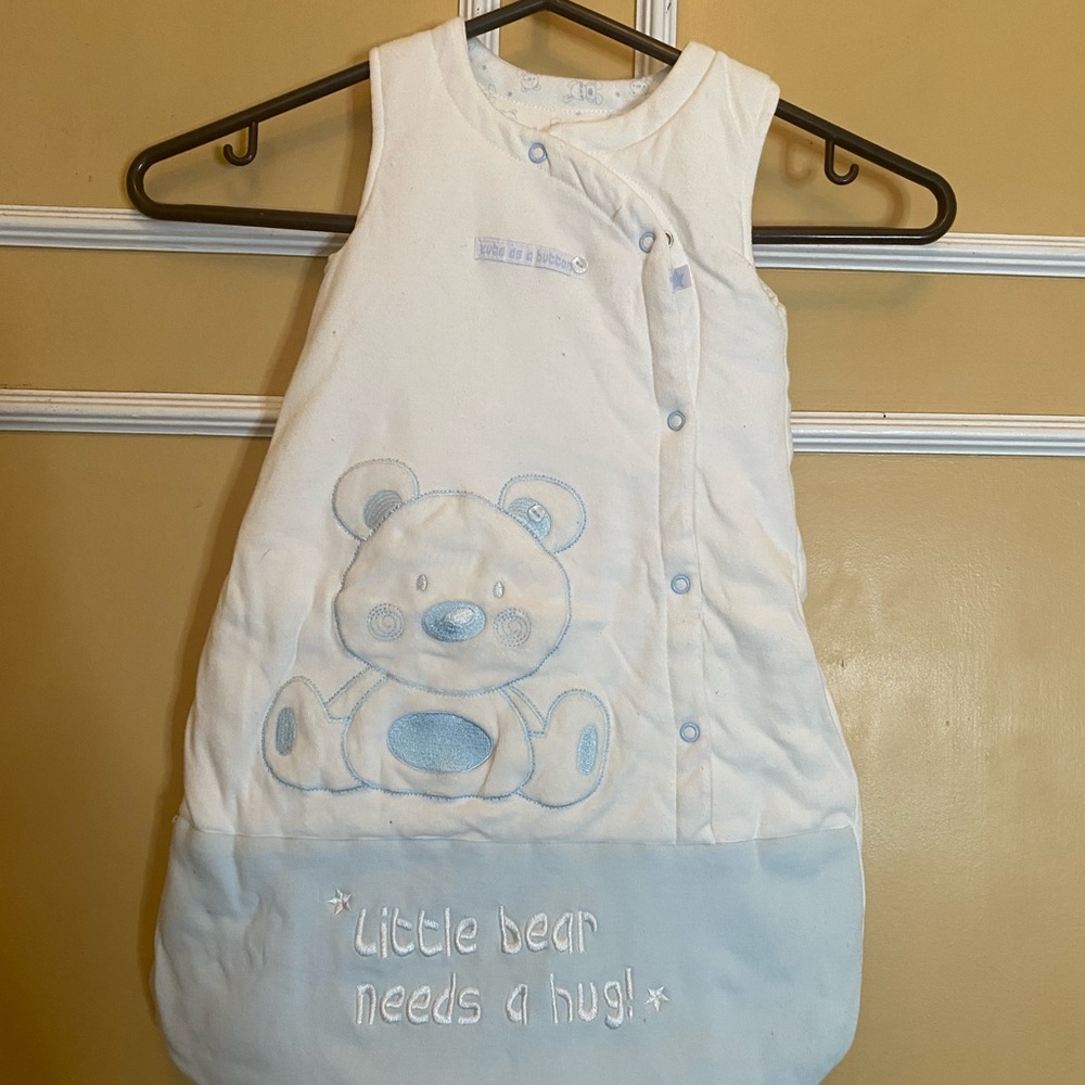 Cozy White Baby Sleeping Bag